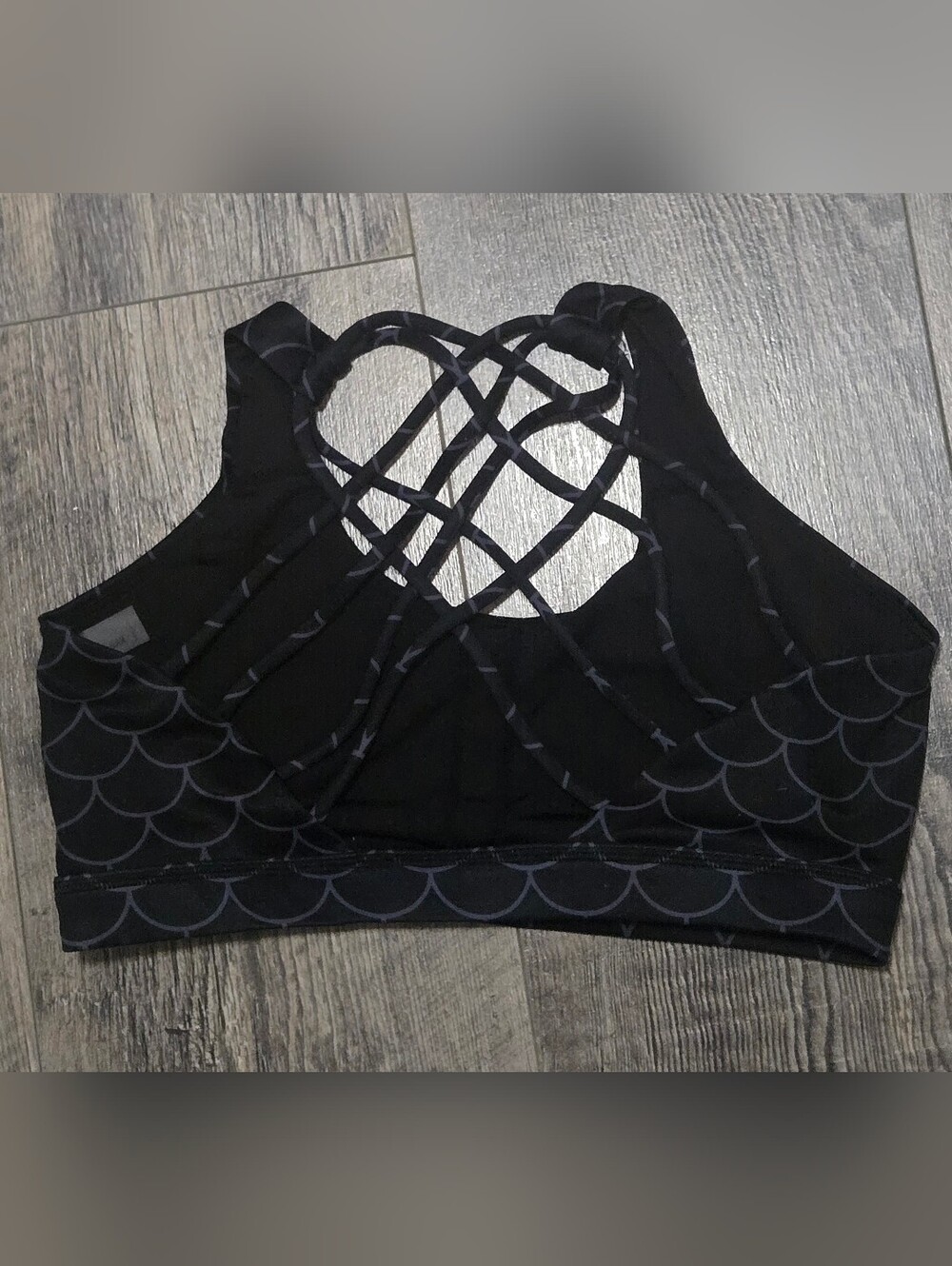 CVG Black Strappy Sports Bra - Picture 2 of 3